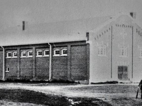 The Norwood Armoury pictured shortly after construction was built in 1914 as a training site for local militia, today it is an integral part of the Norwood Curling Complex and the annual Norwood Fair. Thanks to a Trillium Grant from the Ontario Government the facility will soon be getting a new roof to ensure it continuing longevity as a community space in the village; this will be the first new roof the building has had in its 109 years. PHOTO COURTESY OF JEFF DORNAN
