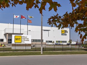 Mitsui High-tech (Canada) Inc. on Fen Ridge Court in Brantford will double its workforce in 2023 when Phase 2 of the facility goes into production.