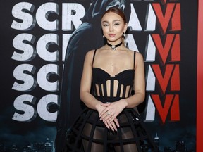 Devyn Nekoda attends the Global Premiere of Paramount Pictures and Spyglass Media Group's "Scream VI" at AMC Lincoln Square on March 6, 2023 in New York, New York.