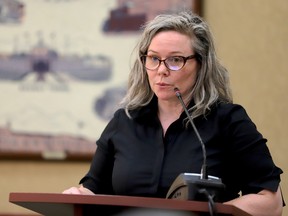 Anne Shropshire, Brockville's manager of cultural services, discusses tourism delivery options at the general committee meeting of Tuesday, Mar. 21, 2023. (RONALD ZAJAC/The Recorder and Times)