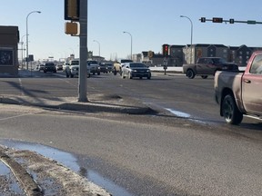 100th Street and 116th Avenue in Grande Prairie is a critical arterial for east-west traffic with more than 52,000 vehicles travelling through it in 2018.