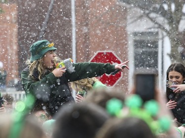 Thousands of students party on Aberdeen Street in Kingston's University District to mark St. Patrick's Day on Saturday, March 18, 2023. Meghan Balogh/The Kingston Whig-Standard
