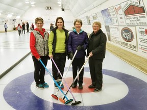 The Chrystal's Canine Cuts team was the B event winner in the open bonspiel, held by the Mayerthorpe Curling Club Feb. 18.