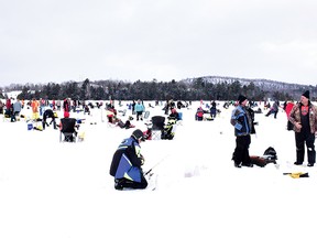 Photo by KEVIN McSHEFFREY
A total of 431 anglers participated in the 14th Komatsu Elliot Lake Ice Fishing Derby on Saturday on Horne Lake.