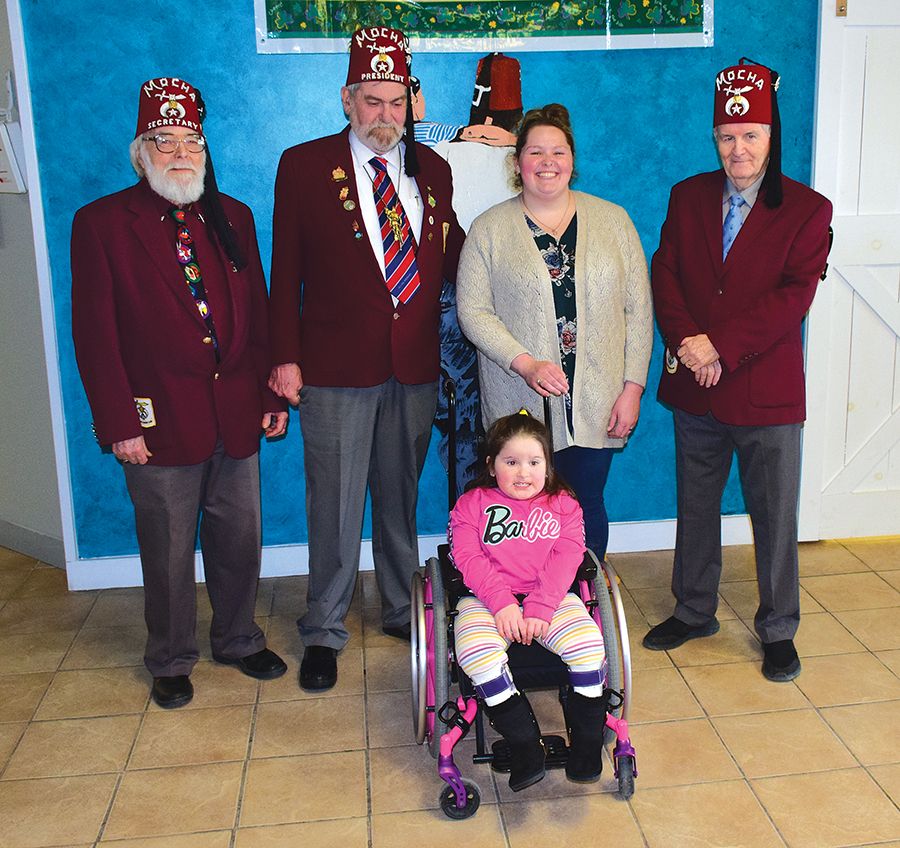 Huron Shriners Club assist family with daughter’s treatment at Shriners