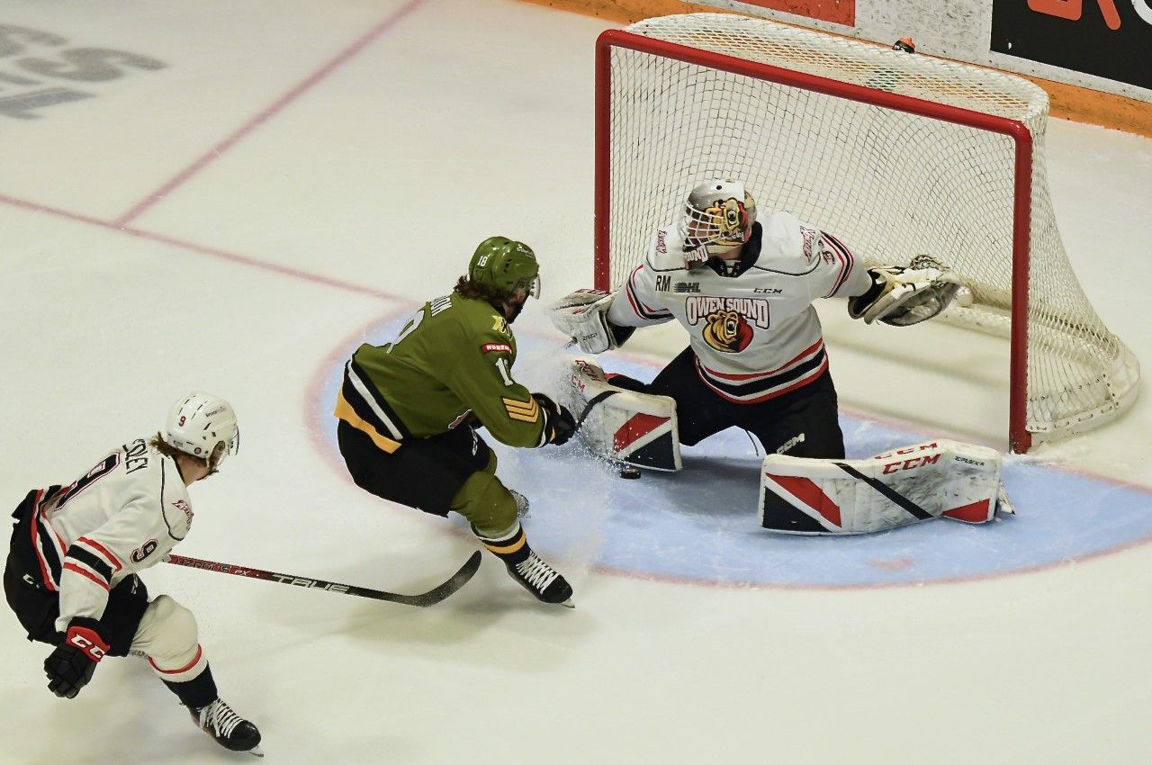 The Battalion overrun the Owen Sound Attack North Bay Nugget