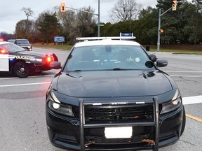 This photo was posted to the Special Investigations Unit Twitter account in connection to its investigation into a pedestrian injured in a collision in November involving an OPP cruiser in Corunna.