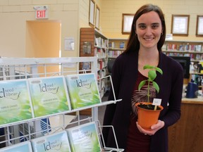 Lambton County Library's Vanitia Campbell shows off  the Watford branch's seed library offerings. (Files)