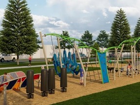 Challenge course equipment is planned for Harry Turnbull Park in Sarnia later this year, city officials say. (Submitted)