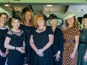Members with Couture for the Cure pose at a Kentucky Derby themed fundraiser in 2022. A similar event is planned May 6 at the Sarnia Riding Club. (Submitted)
