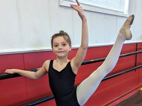 Zoe McLister, a 10-year-old student of Classical Dance Arts by Cathy McKeown, has been accepted to the Royal Winnipeg Ballet's Professional Summer Intensive Program.  "The spots in the program are by audition only and are coveted and very prestigious," said McKeown.  "The summer intensive is the first part of a two-tiered audition process for the professional year-long program."  

Supplied
