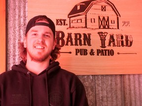 Daniel Eynon, co-owner of The Barn Yard Pub & Patio in Simcoe. CHRIS ABBOTT