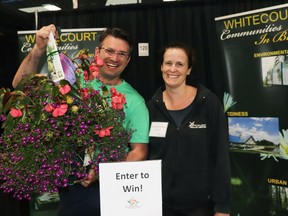 Coun. Braden Lanctot and Kelly Sadoway, town liaison with Communities in Bloom, attended the 2022 Trade Fair, held at the Scott Safety Centre by the Whitecourt and District Chamber of Commerce. The trade fair will be back at the arena May 13 and 14.