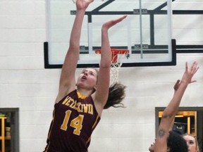 The Wetaskiwin Composite HIgh School Sabres girls basektball team fell to Lethbridge's Winston Churchill Griffons in their opening game of the 3A Basketball Provincial Championships this past weekend.
Christina Max