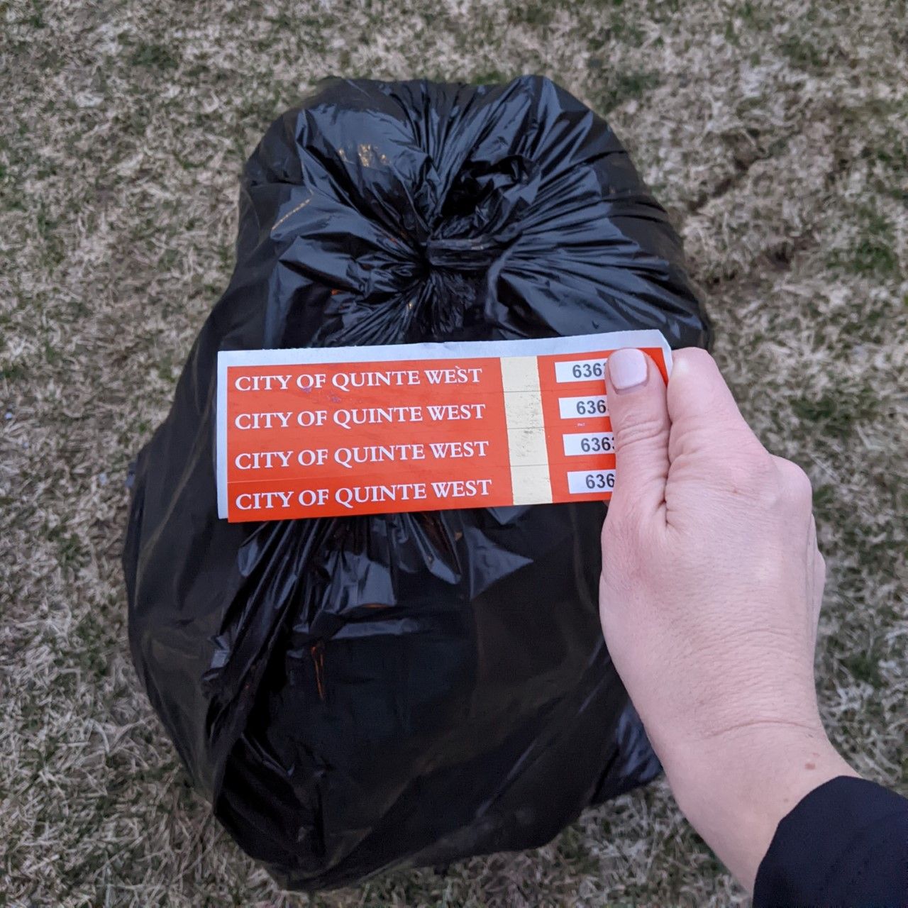 New garbage bag tag price of 3 in Quinte West after user fees bump