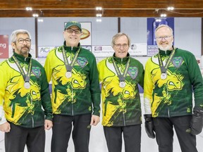 With four appearances at senior nationals already on their resumes, Northern Credit Union Community Centre rink members Robbie Gordon, Ron Henderson, Dion Dumontelle and Doug Hong were ready to take that next step. With each member of the quartet having surpassed their 60th birthday, Team Gordon secured its first ever Northern Ontario Masters Curling Championship, earning the right to represent the NOCA at the Canadian playdowns hosted at Thistle St. Andrews Curling Club in New Brunswick last week.