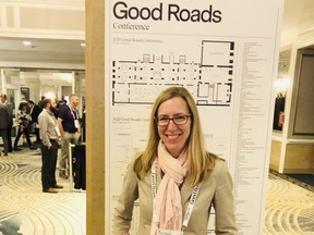 Chatham Coun. Alysson Storey is shown at this year's Good Roads conference in Toronto. (Supplied)