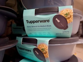 Tupperware products are offered for sale this month at a retail store in Chicago. Getty images
