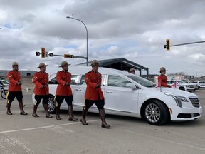 An RCMP regimental funeral for fallen Strathcona County RCMP Cst. Harvinder Dhami took place on Thursday, April 20.