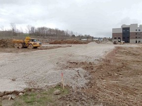 The site of a planned retail, hotel and conference centre development on 16th Avenue East on Wednesday, April 26, 2023.