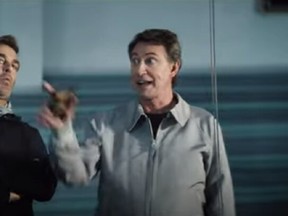 A BetMGM commercial features Wayne Gretzky (right) and Connor McDavid (not shown). BetMGM