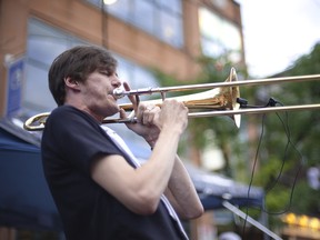 Trombonist Christian Overton.