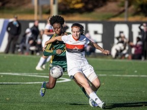 Abi Woods of Paris was one of five winners of the Athletic Director Award during Mohawk College's annual athletic awards banquet. Woods, a varsity soccer player, also won the Outstanding Varsity Athlete Award. Submitted