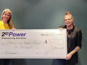 Local business 2mPower has stepped up as title sponsor for the Community Living Kincardine and District (CLKD) 15th annual Charity Golf Classic. Supplied photo.