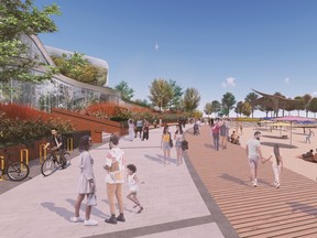 “This revitalization project will transform the West Island of Ontario Place into an all-season desti-nation with activities for everyone.” SUPPLIED