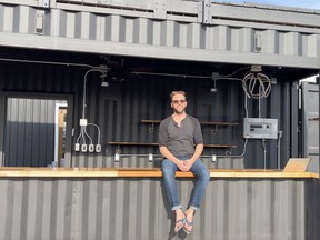 Grant Schuman has backed away from plans to operate ShackBar, a restaurant and bar made from a retrofitted shipping container, on the lower gardens of the Glenhyrst Art Gallery property in Brantford.  SUBMITTED