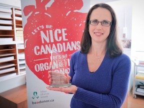 Dr. Anna Rozenberg is the lead physician at the Brant Community Healthcare System working to facilitate organ and tissue donations. The BCHS was recently recognized for exceeding the provincial eligible target rate set by The Trillium Gift of Life. SUBMITTED