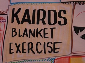Kairos Blanket Exercise poster. (Kairos Canada)
