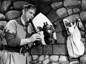 "The Friendly Giant," starring Bob Homme and featuring Jerome the Giraffe and Rusty the Rooster, ran on CBC from September 1958 to March 1985.