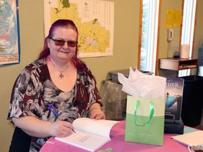 Esther Sonnenberg signed copies of her new book The Esther Challenge, published by Yairus Publishing House in 2022, at Crossroads Community Church last week.