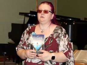 Sonnenberg spoke on her book The Esther Challenge to an audience of approximately 15 people.