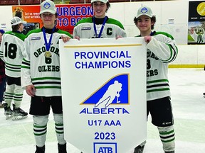 From left, Wyatt Olson, Jack Mitchell and Blair Berger.