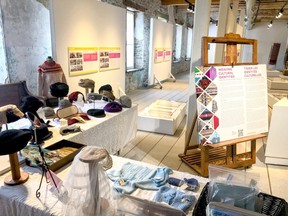 The Weaving Cultural Identities exhibit at the Mississippi Valley Textile Museum. Photo by the Mississippi Valley Textile Museum