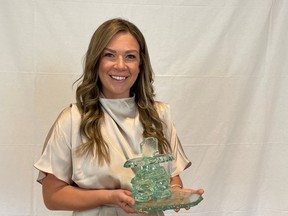 Blue Coast Primary Care physician recruiter Carly Cox recently received the Canadian Society of Physician Recruitment lifetime achievement award. (Submitted)