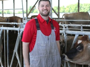 Thomas Judd of Meadow Lynn Farms in Simcoe and his wife Sarah were among three recipients named as the National Jersey Young Achievers for 2023 at Jersey Canada's annual general meeting held earlier this month. CONTRIBUTED