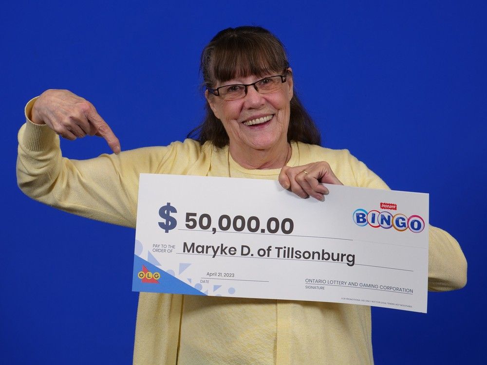 Tillsonburg woman wins 50,000 on bingo ticket Chatham This Week