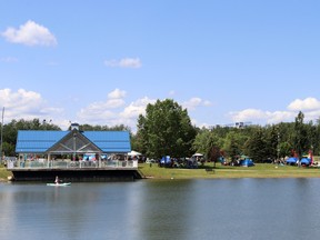 Rotary Park is currently being renamed to Festival Park, with signage to be added reflecting the change. Additionally, kayak and paddleboard rentals will become available by the pond. The park was previously named for the Rotary Club of Whitecourt, who built the pavilion.