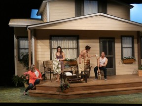 The play is set on Manitoulin Island in Lake Huron, and the director says that crew took inspiration from houses in the area to design the set.