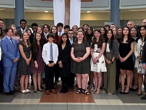 Outstanding students from Brant Haldimand Norfolk Catholic District School Board schools were presented with Catholic Student Leadership Awards at a ceremony on Tuesday.