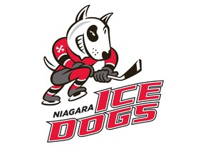 Two Niagara Icedogs have been kicked out of the Ontario Hockey League and the team’s general manager has received a two-year suspension for violating league policies, the OHL announced Thursday. The Niagara Icedogs logo is seen in this undated handout. THE CANADIAN PRESS/HO