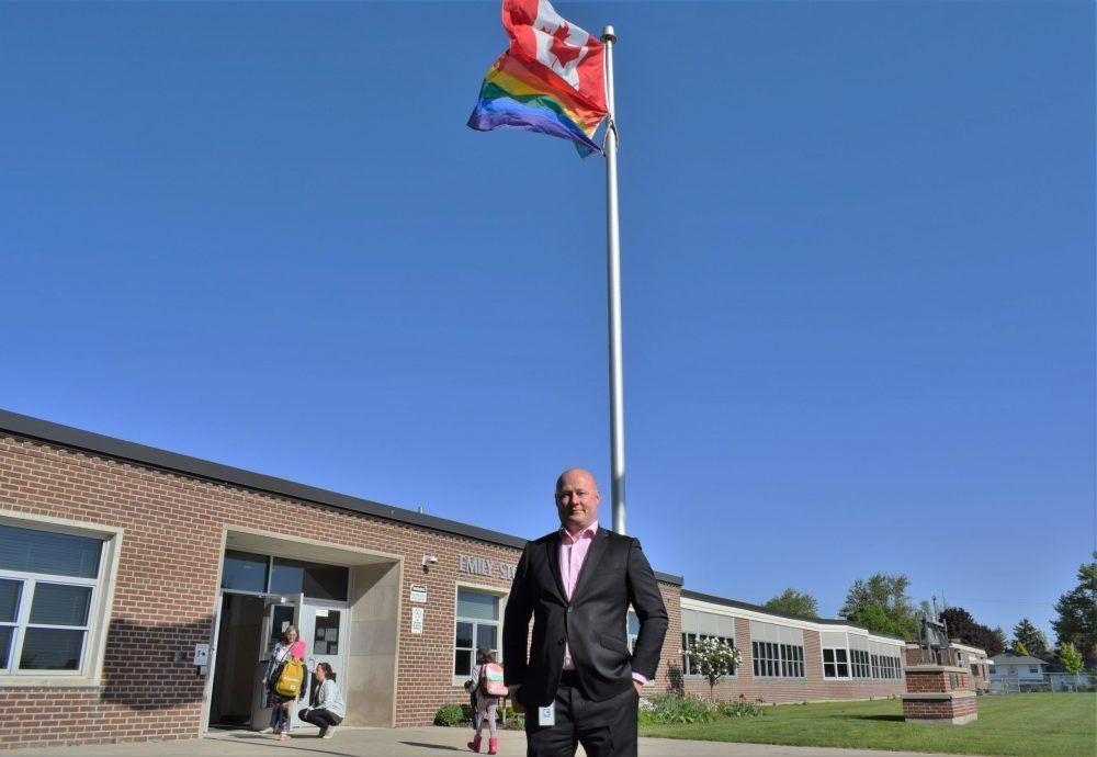 Despite ban on municipal property, Pride flags fly at Norwich school, businesses, homes
