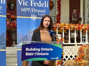 Nipissing MPP Vic Fedeli announced $2 million to support four film productions being produced within the North Bay Region. Kelly Martin, Producer, KM Romance Swing Productions Inc, said without the support from the Northern Ontario Heritage Fund Corporation this wouldn't be possible.