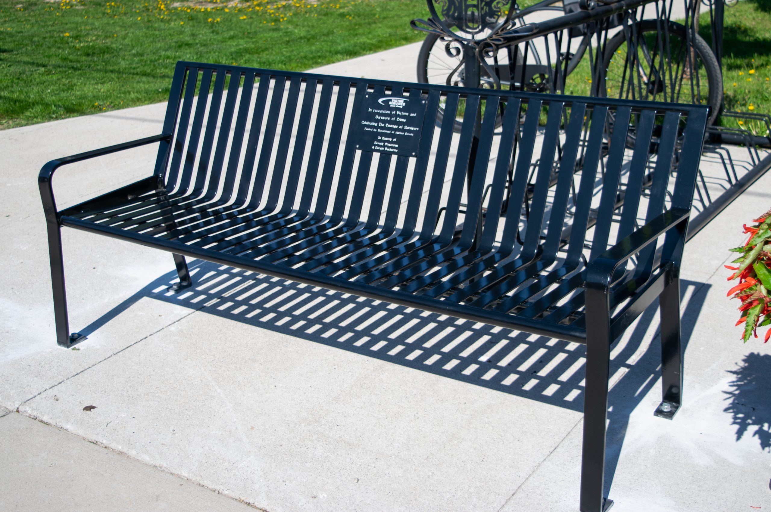 Victim Services Huron unveils benches honouring homicide victims