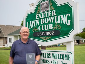 Exeter lawn bowler Peter McFalls has been inducted into the Ontario Lawn Bowls Association’s Hall of Fame. Dan Rolph