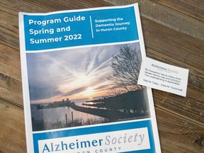 The Alzheimer Society of Huron Perth has pamphlets available which outline their programming and cards that can be used by caregivers to help explain a loved one’s illness in public. Dan Rolph