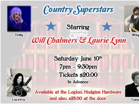 Country Superstars show poster